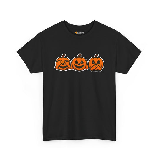 Halloween Pumpkin T-Shirt, Fall Fashion, Cozy Unisex Tee for Autumn, Spooky Season Shirt for Halloween Parties, Casual Autumn Apparel