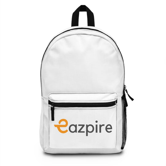 Stylish White Backpack for Students and Professionals, Casual Daypack, Travel Companion, Customizable School Bag, Gift Idea